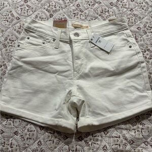 Levi's Women's Cream Jean Shorts